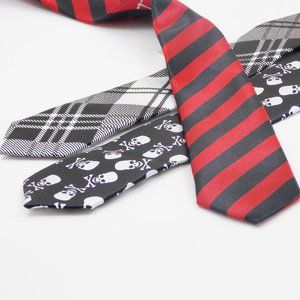 New 3 satin skinny tie designs